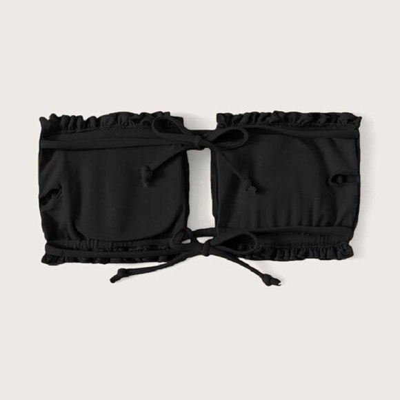 Black Swimsuit Bikini Top Multiple ways to tie NWT - Picture 4 of 5